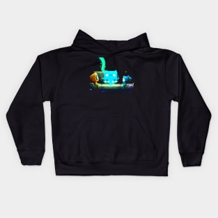 Glowing Alien Peacefully Negotiating Kids Hoodie